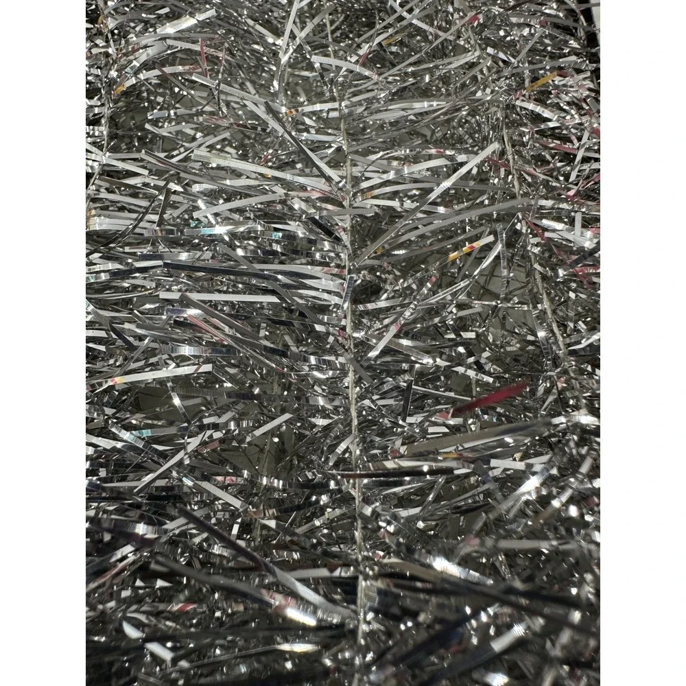 2 Boxes Vintage Sears Trim Shop Silver Garland Tinsel 15 Ft Long Nostalgia